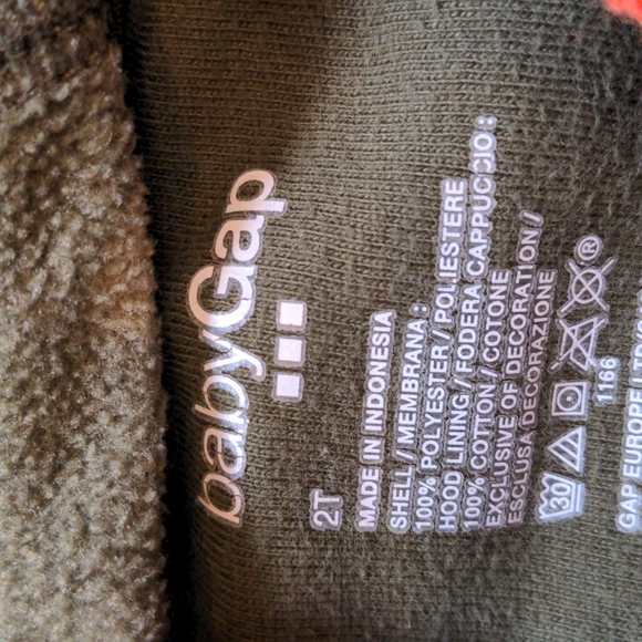 Baby Gap Toddler Fleece Camo Hoodie Sweatshirt * 2T - Picture 3 of 5
